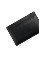 Black calfskin card holder